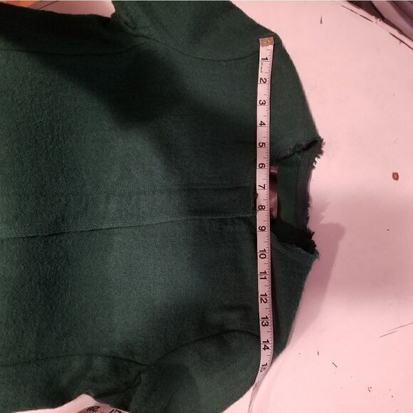 JNBY Vintage Wool green Coat Small/medium - Picture 13 of 15